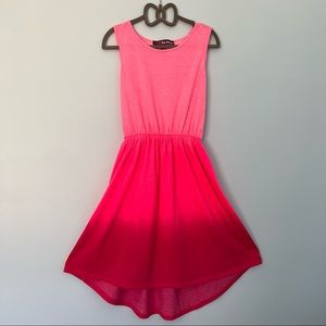 Epic Threads Girls Pink Ombré Sleeveless Dress, Size Medium